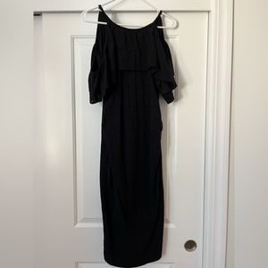 Mimi Maternity Black Eyelet Dress Size M